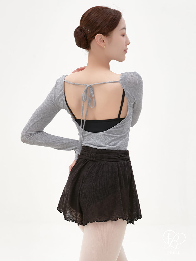 Back Ribbon-Tie Top