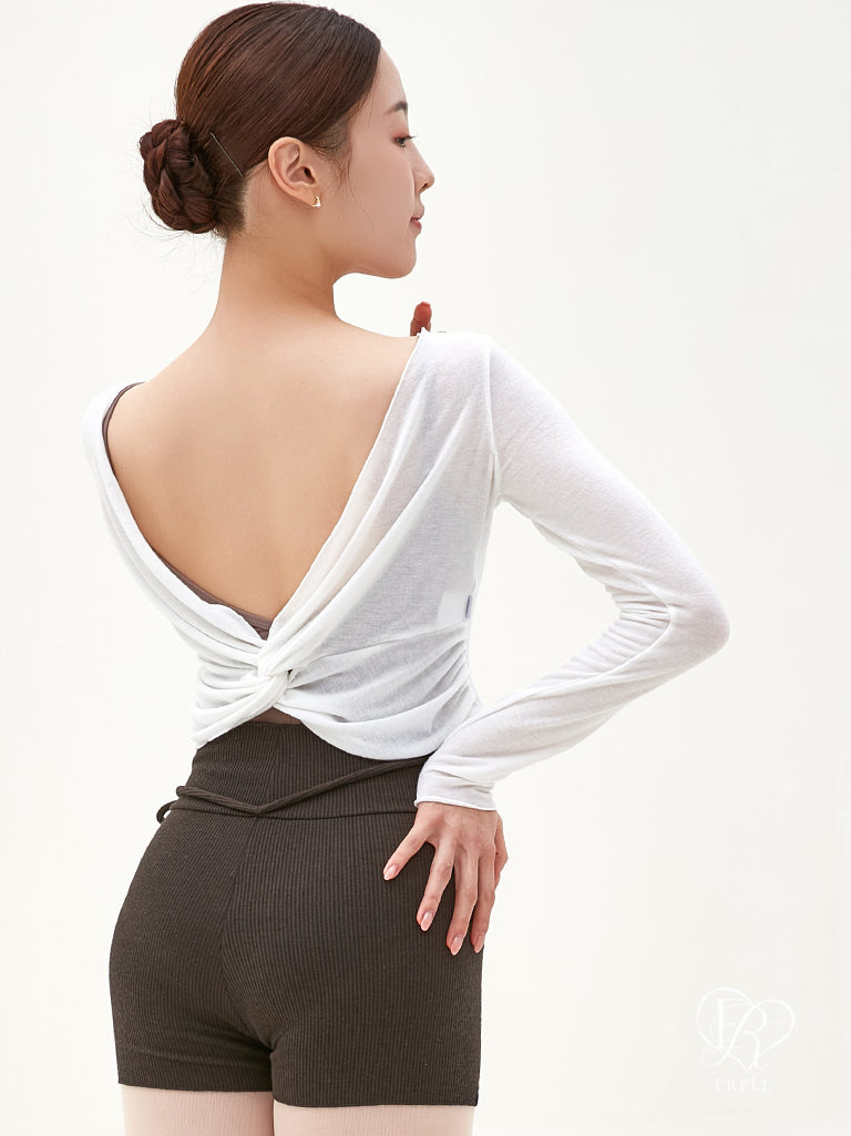 Hazy Twist Warmer Top