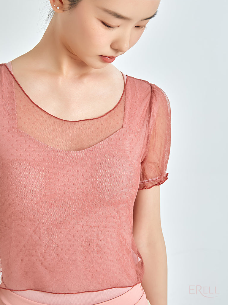 Butter Cup Dot Top