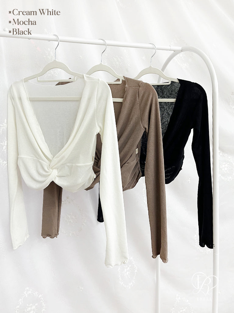 Hazy Twist Warmer Top