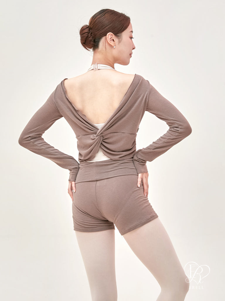 Hazy Twist Warmer Top