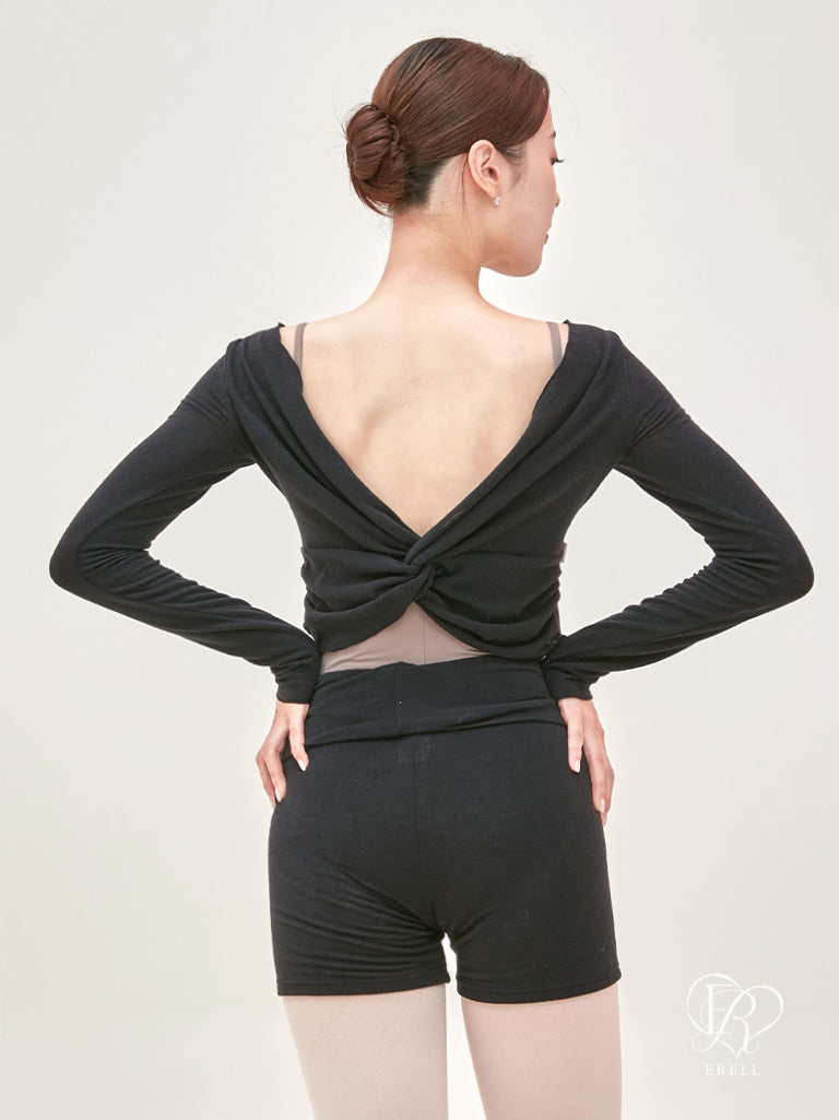 Hazy Twist Warmer Top