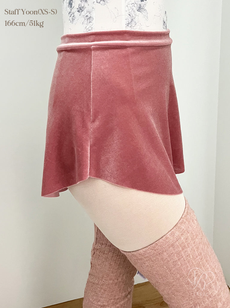 Lynn Velvet Pull-on Skirt