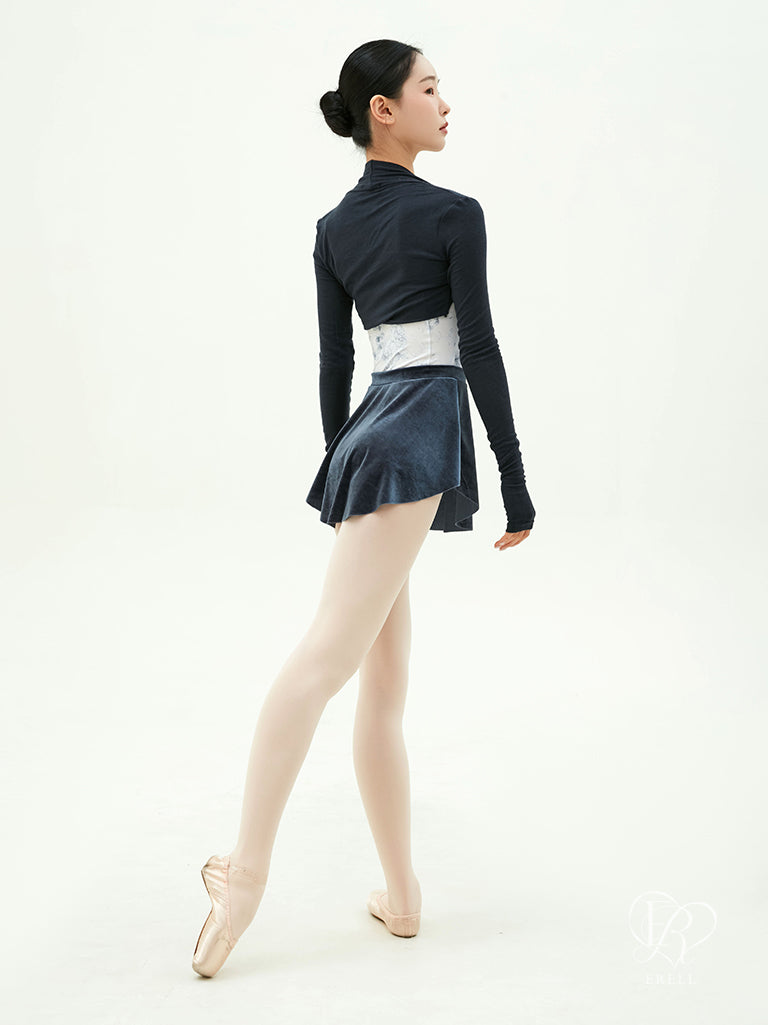 Lynn Velvet Pull-on Skirt