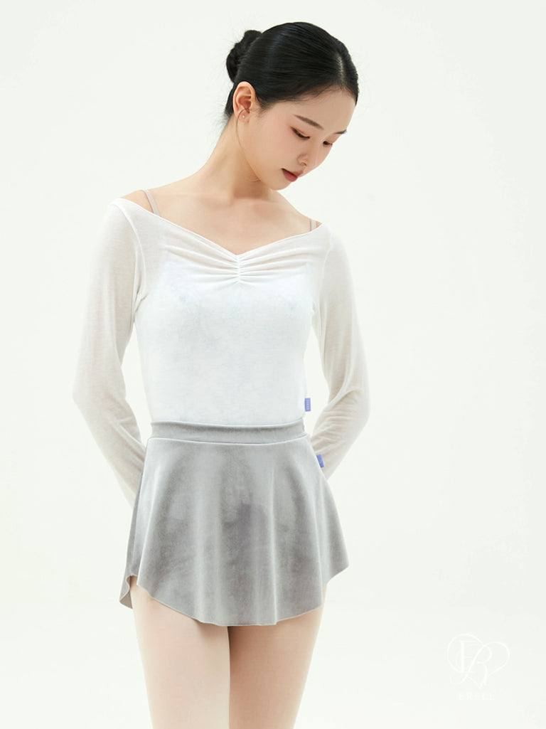 Lynn Velvet Pull-on Skirt