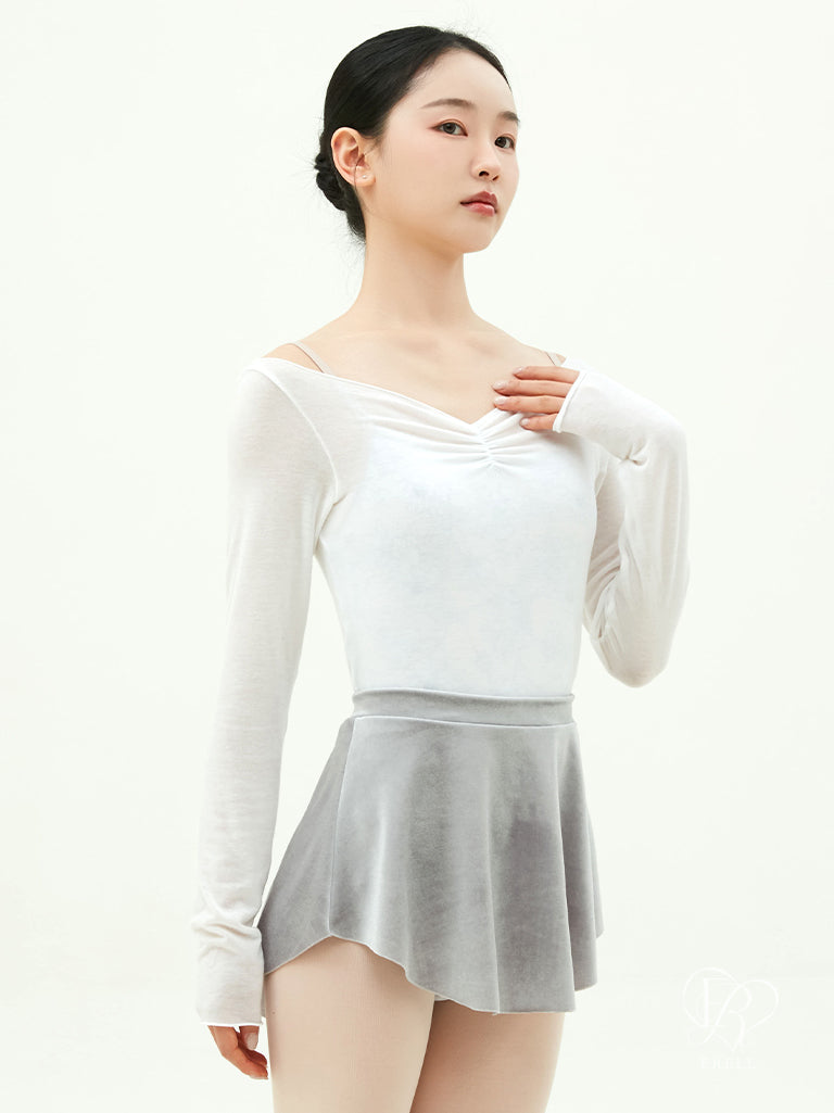 Lynn Velvet Pull-on Skirt