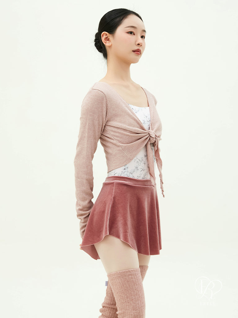 Lynn Velvet Pull-on Skirt