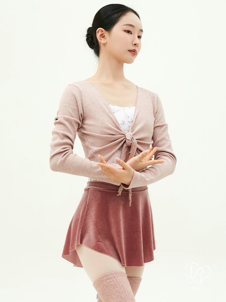 Lynn Velvet Pull-on Skirt