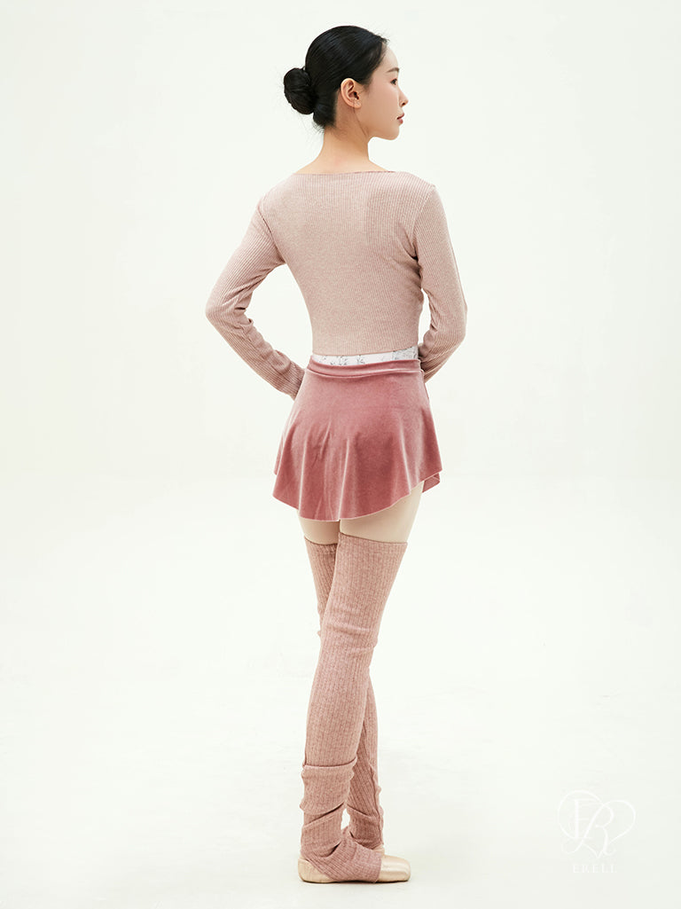 Lynn Velvet Pull-on Skirt