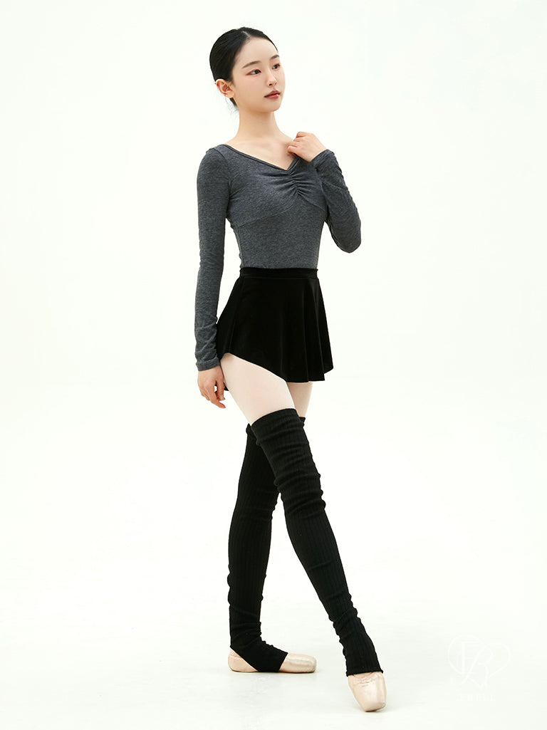 Lynn Velvet Pull-on Skirt