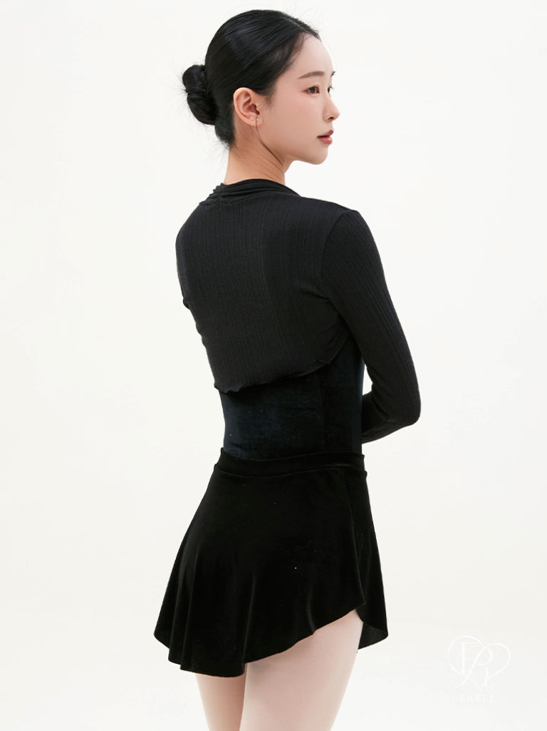 Lynn Velvet Pull-on Skirt