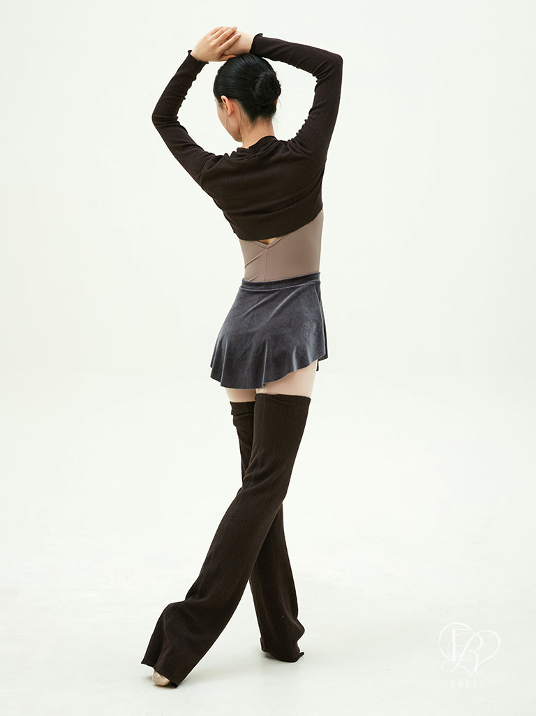 Lynn Velvet Pull-on Skirt