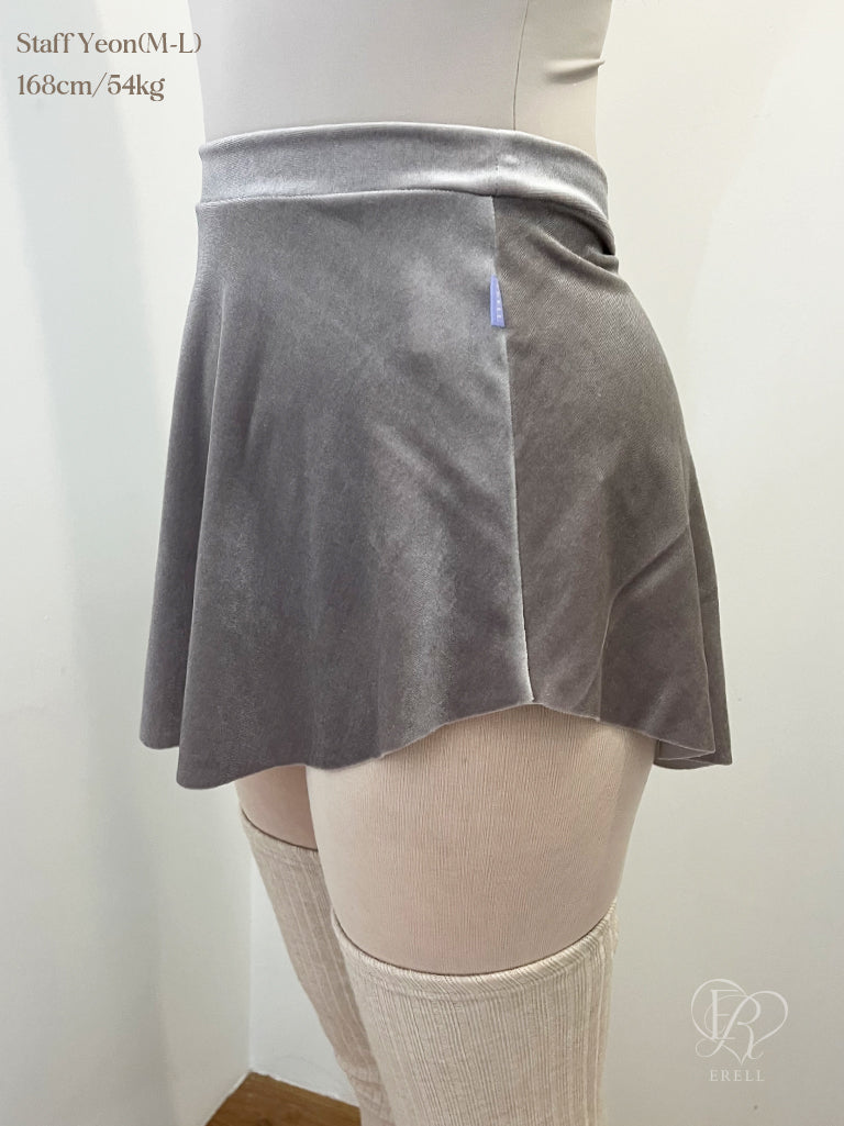 Lynn Velvet Pull-on Skirt
