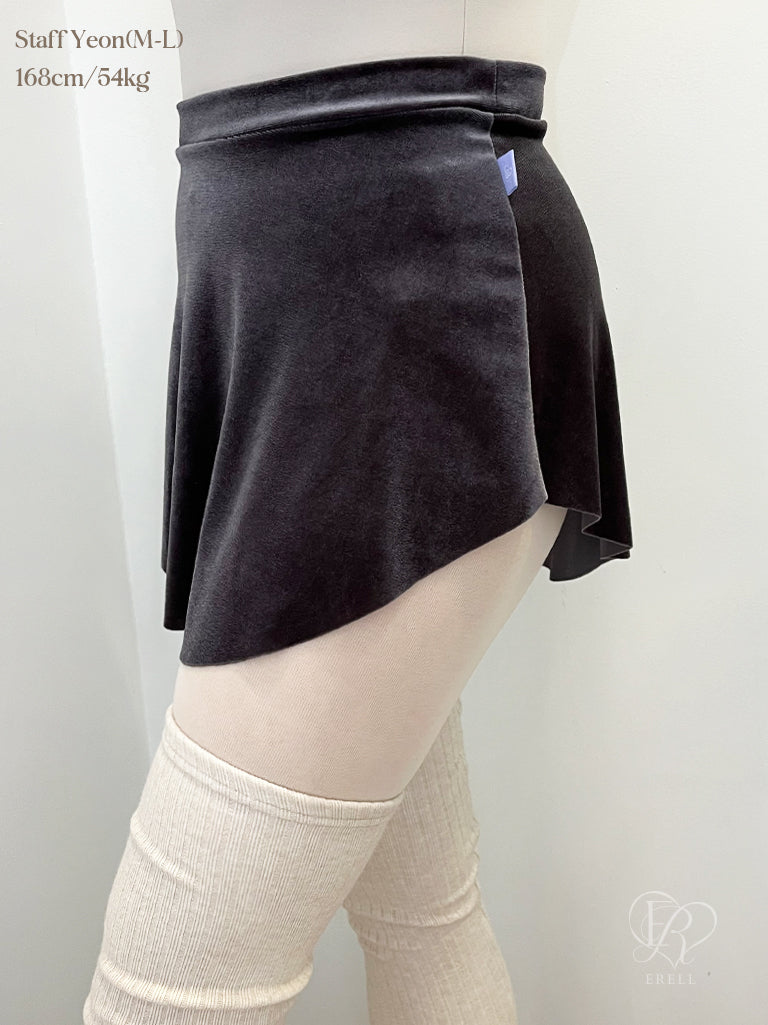 Lynn Velvet Pull-on Skirt